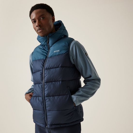 Nevado Gilet chauffant pour homme Bleu