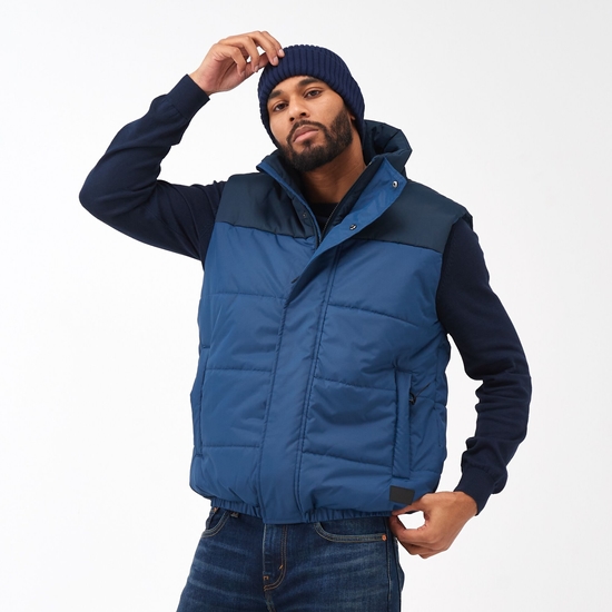 Men's Hawfinch Baffled Gilet Admiral Navy