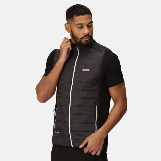 Men's Halton Baffled Gilet VII Ash Black