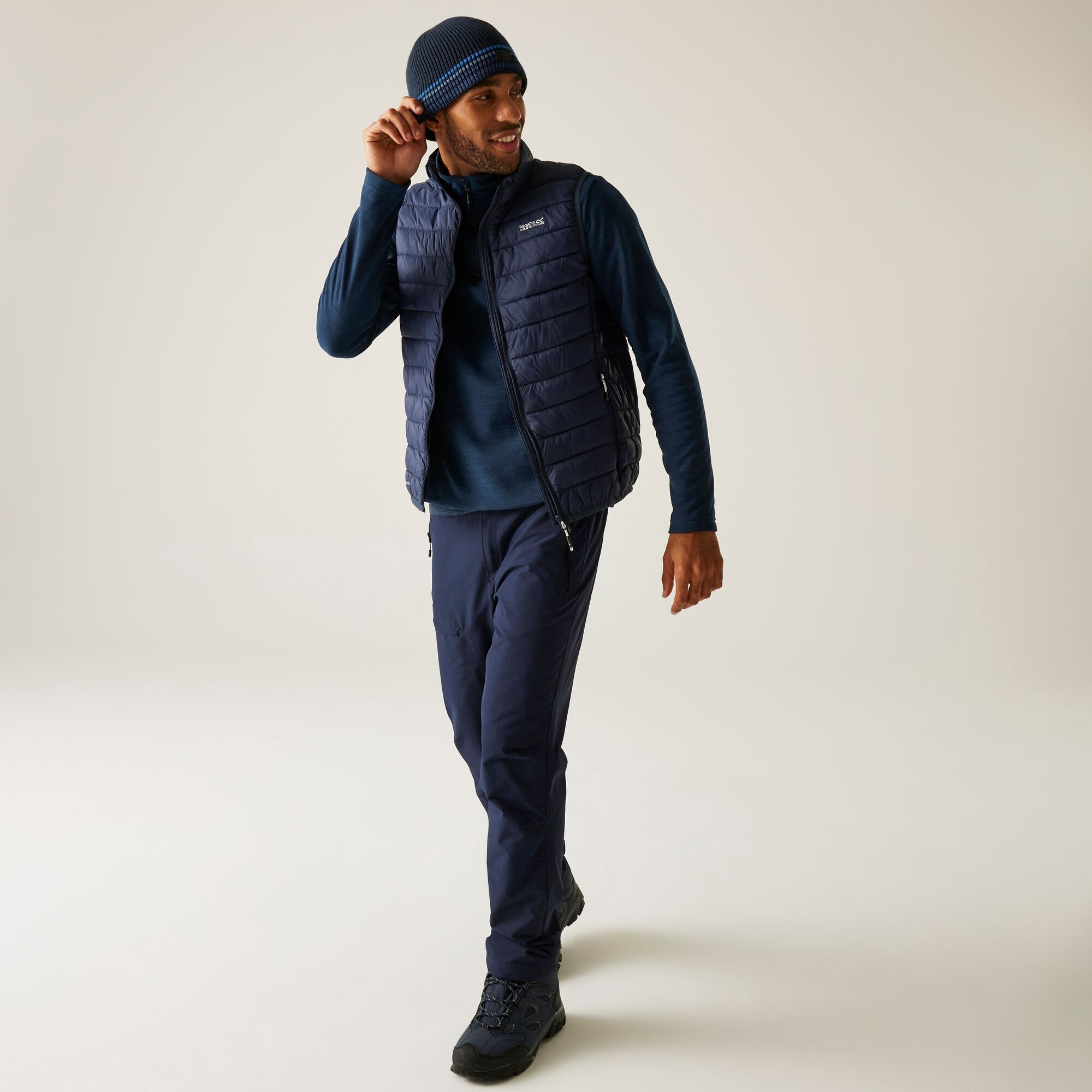 Regatta Kamizelka męska pikowana Hillpack II Granatowy