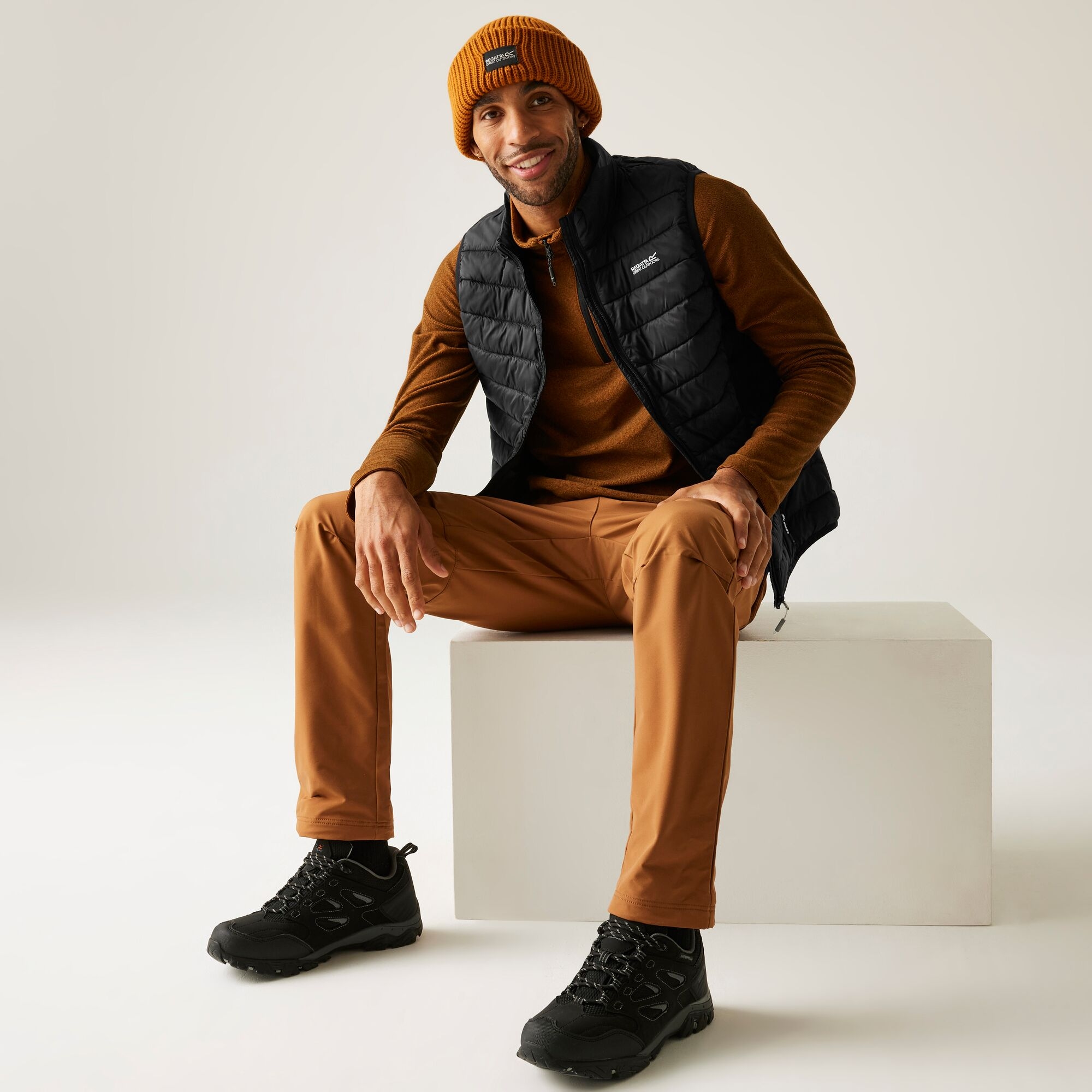 Regatta Kamizelka męska pikowana Hillpack II Czarny