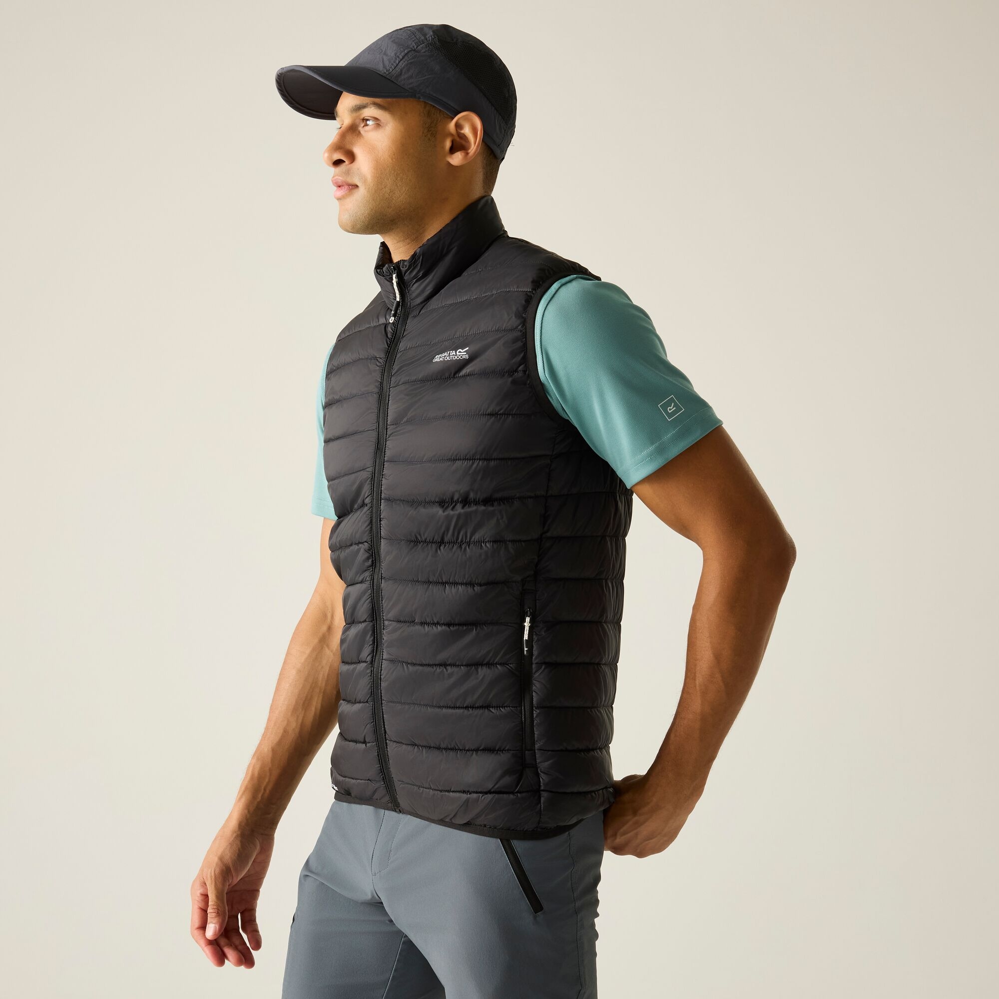 Regatta   Kamizelka męska pikowana Hillpack II Czarny