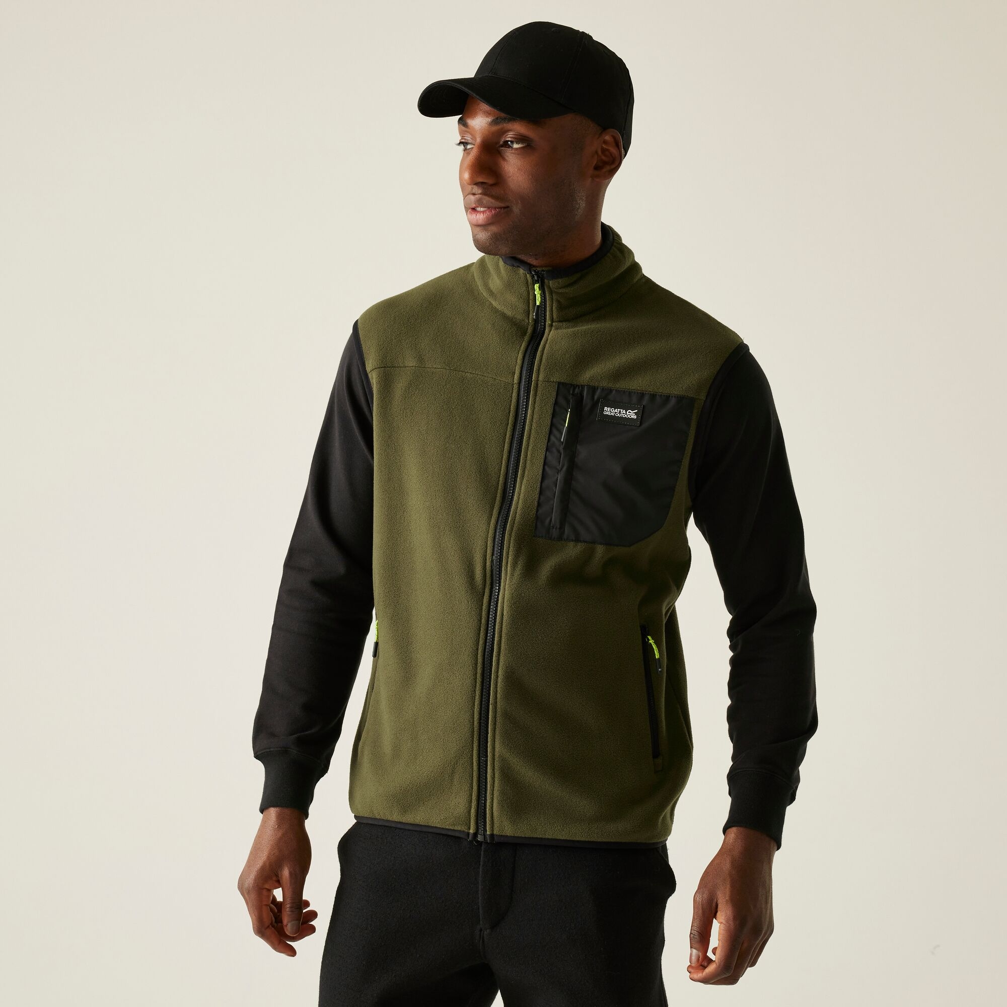 Regatta Kamizelka męska polarowa Frankie Zielony