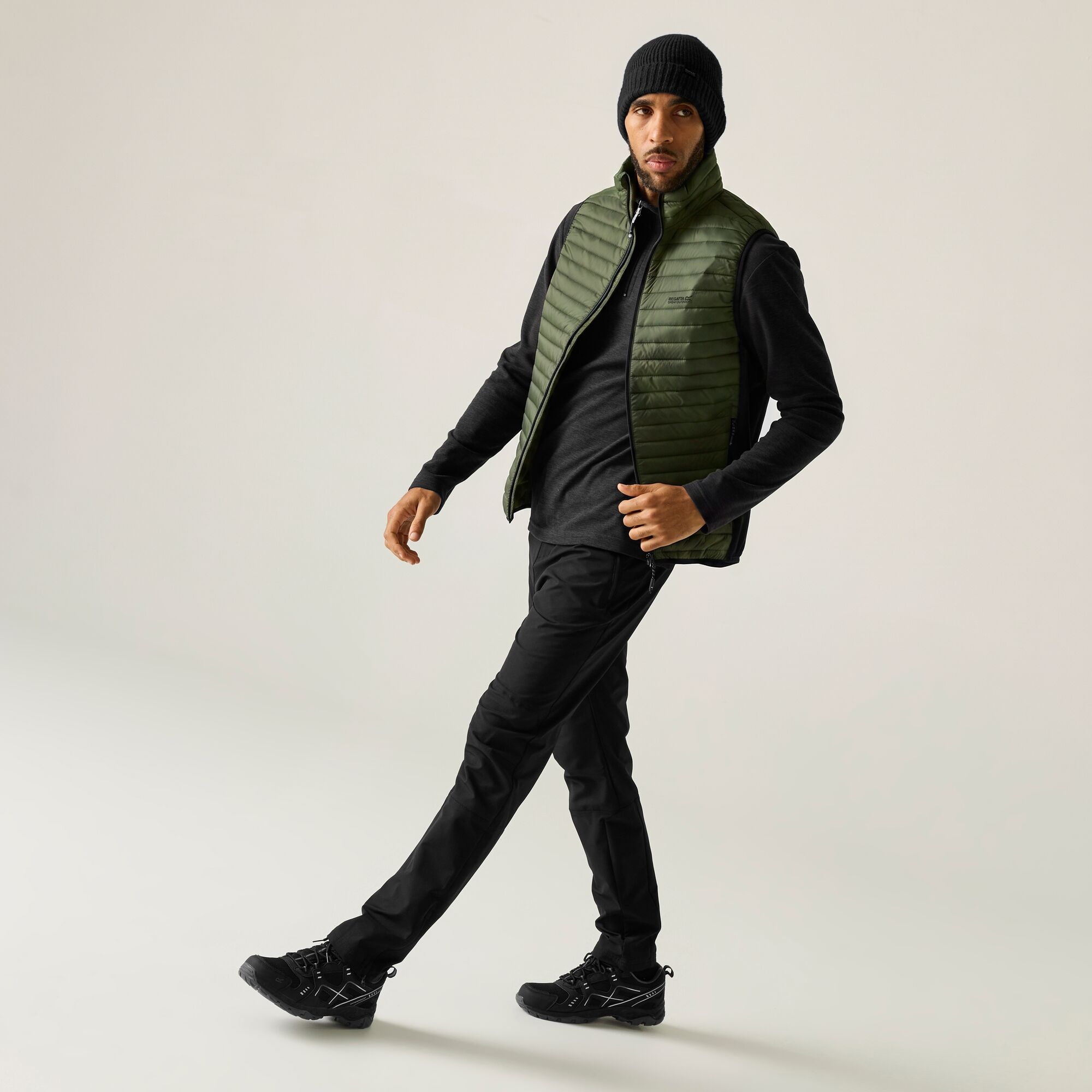 Regatta Men's Andreson Hybrid Water-Repellent Bodywarmer Green 5XL - Image 2