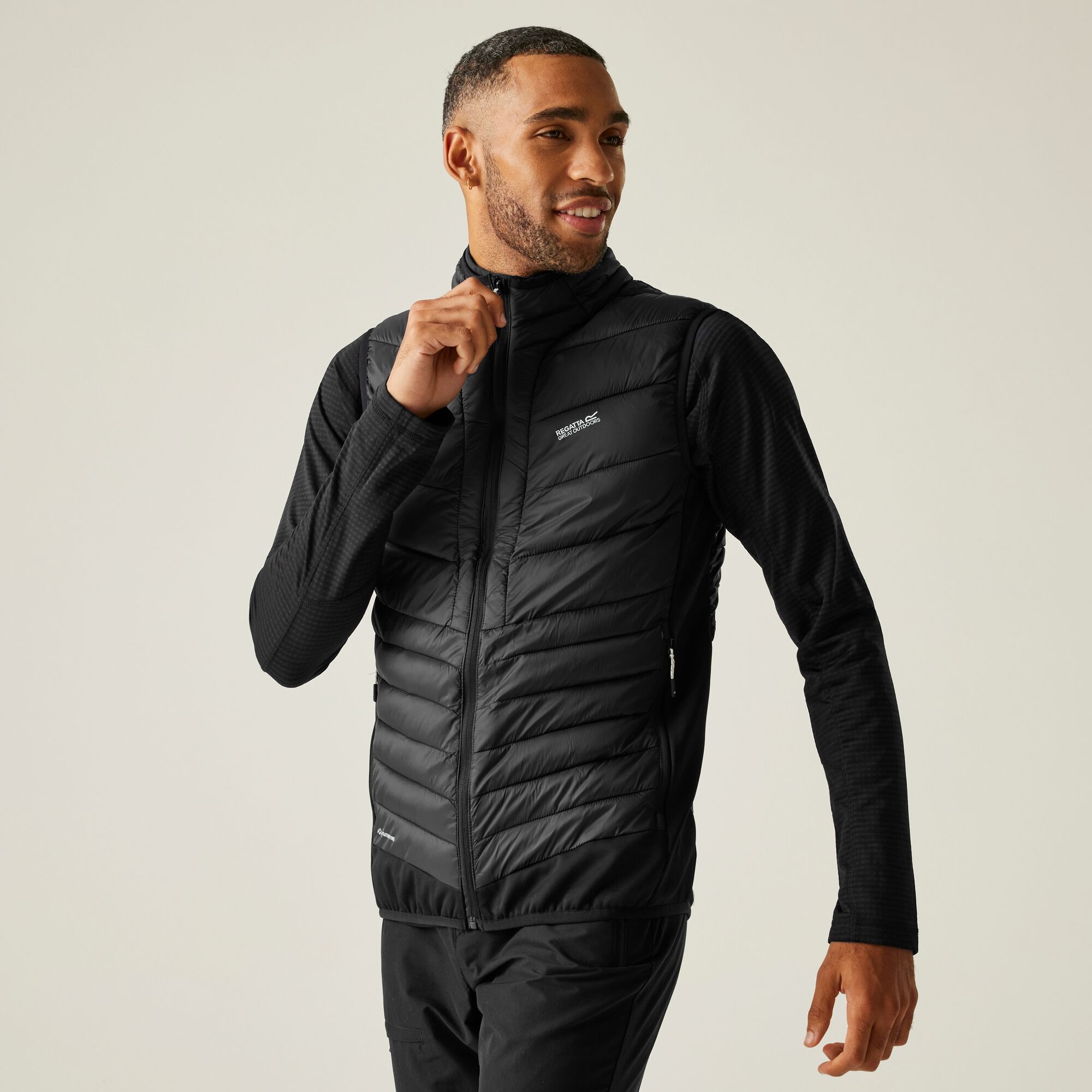 Regatta Kamizelka męska hybrydowa Leedre Czarny