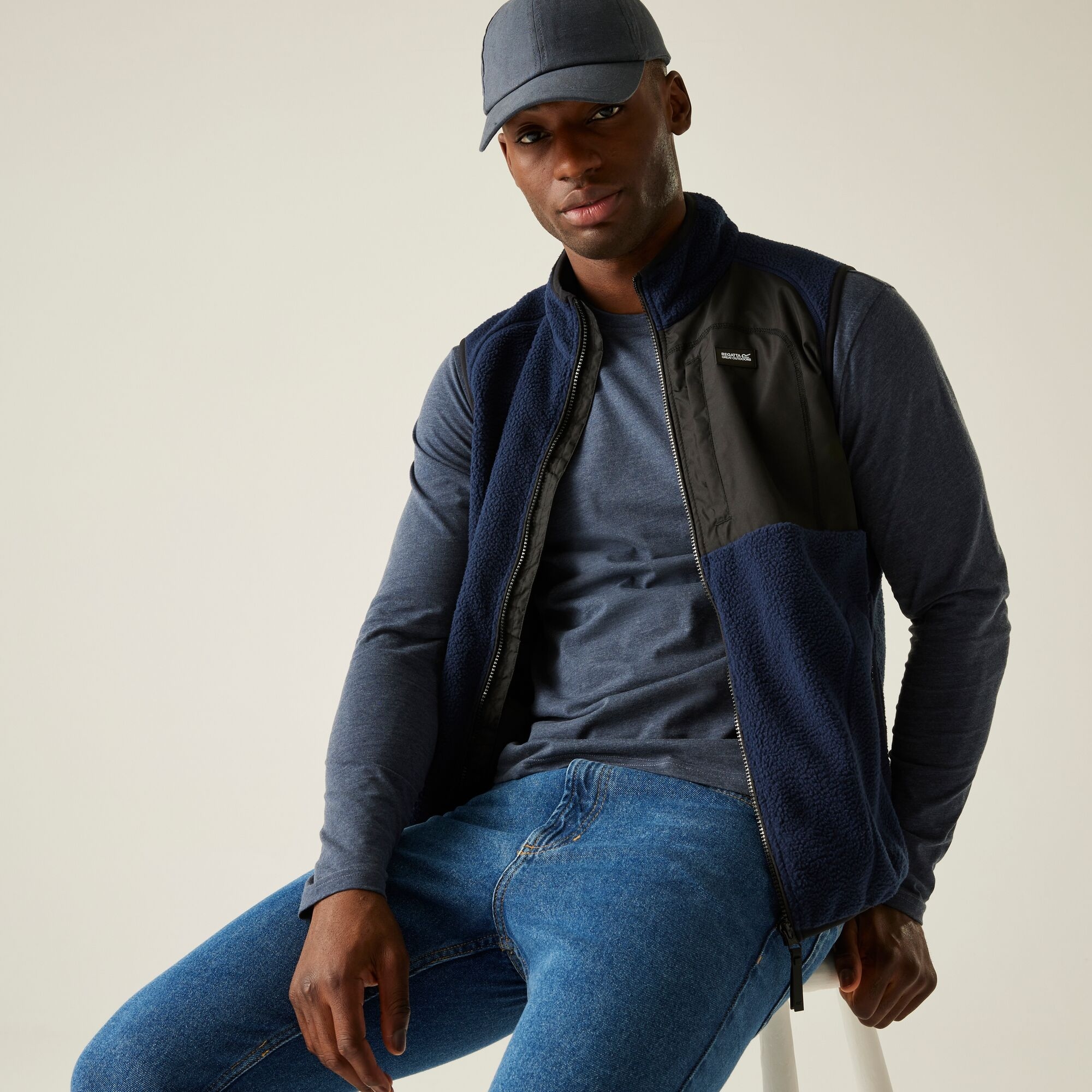 Regatta Kamizelka męska polarowa Frankie Borg Niebieski