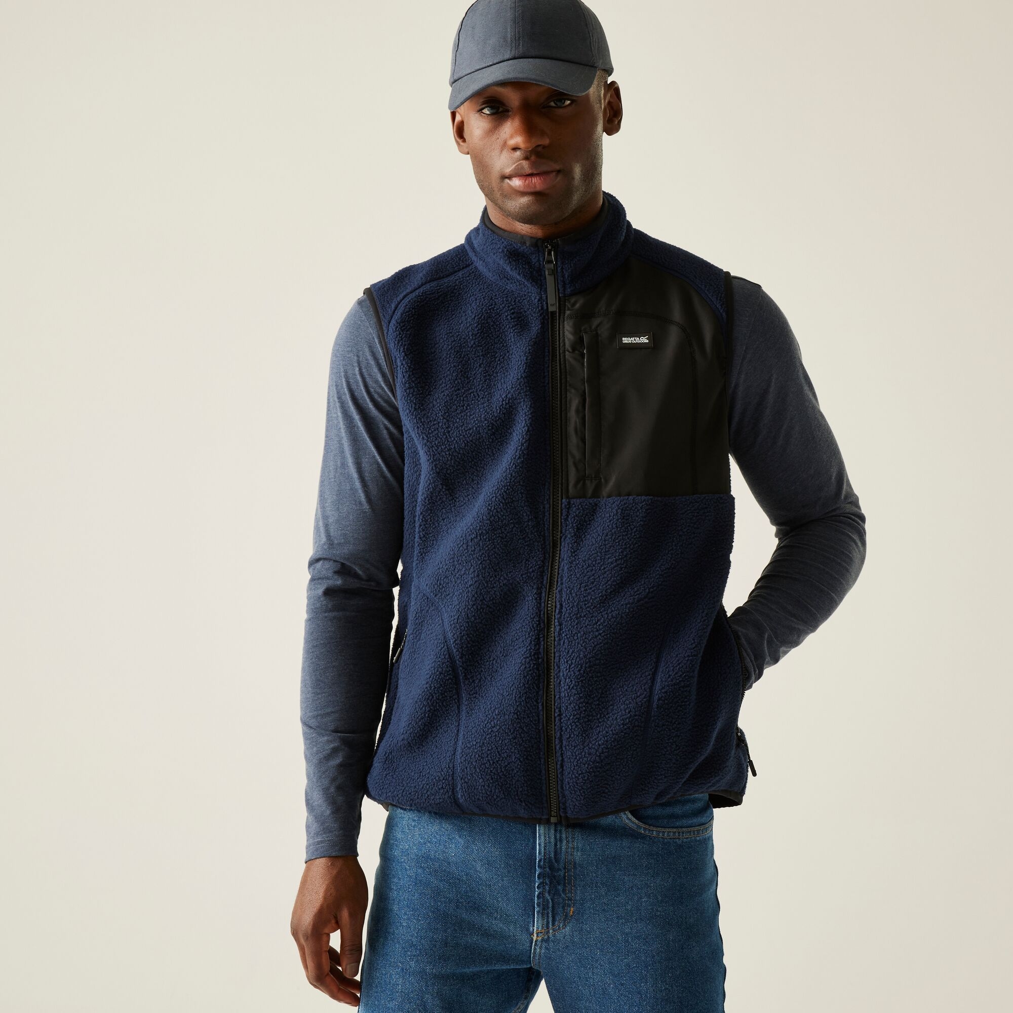 Regatta Kamizelka męska polarowa Frankie Borg Niebieski