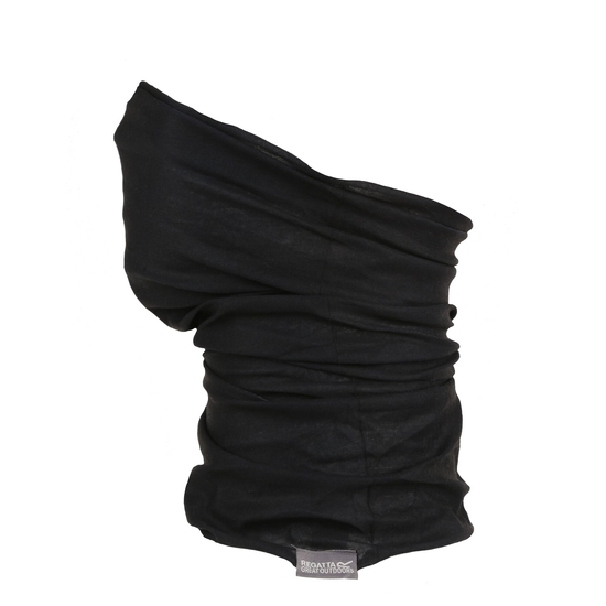 Unisex Stretch Multitube Scarf Mask Black