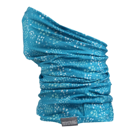 Tour de cou stretch extensible avec masque imprimé Multitube  Bleu