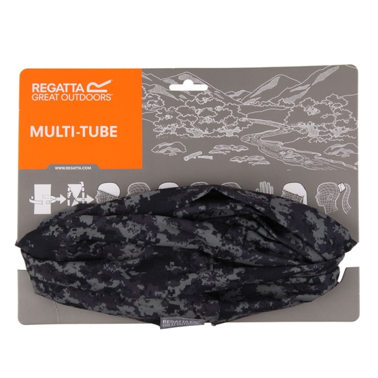 Tour de cou stretch extensible avec masque imprimé Multitube  Vert