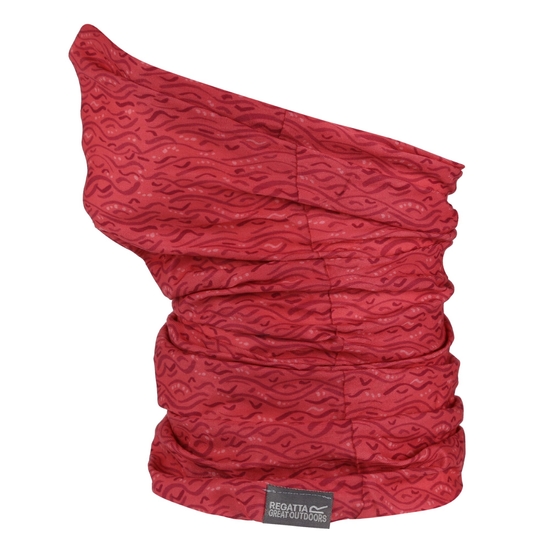 Tour de cou stretch extensible avec masque imprimé Multitube  Rose