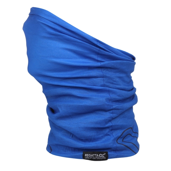 Stretch-Masken-Tunnelschal II mit Fleecefutter für Erwachsene Blau