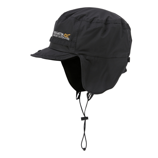 Casquette de pluie à rabat d'oreille Igniter  Noir