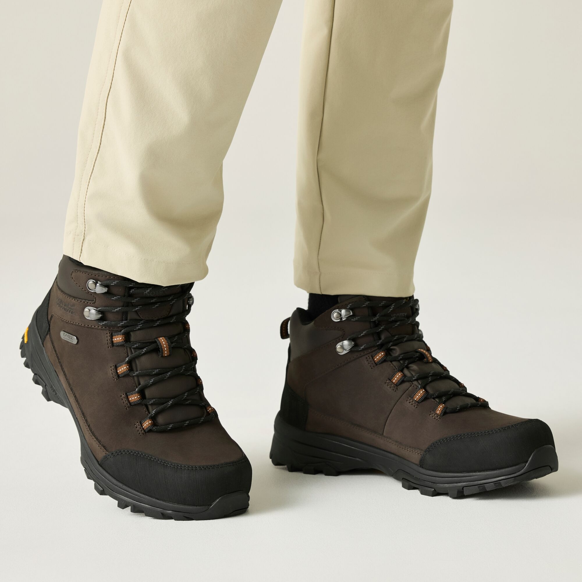 Regatta Men's Dark Brown Burrell Leather Ii Waterproof Boots In | : Size 9 - Image 3
