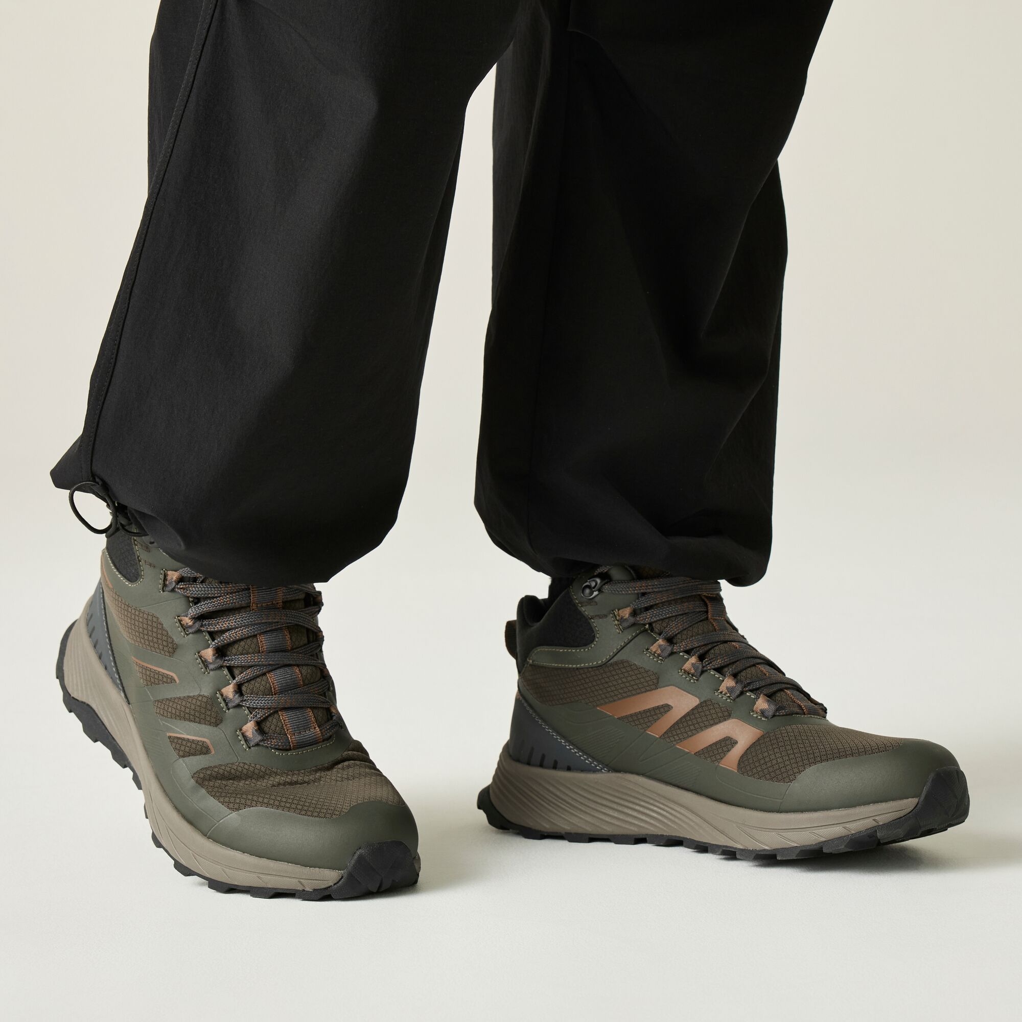 Regatta Men's Ravika Mid Walking Boots - Green UK Size 7