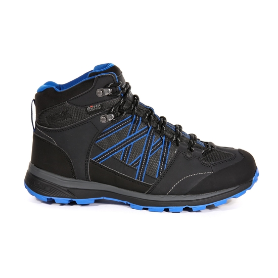 Men's Samaris II Waterproof Mid Walking Boots Ash Oxford Blue 