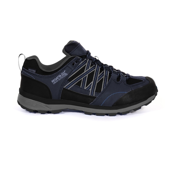 Men's Samaris II Waterproof Low Walking Shoes  Navy Nautical Blue 