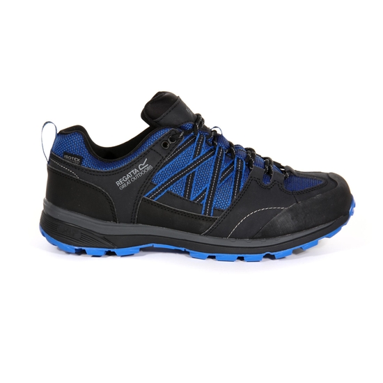Men's Samaris II Waterproof Low Walking Shoes  Oxford Blue Ash 