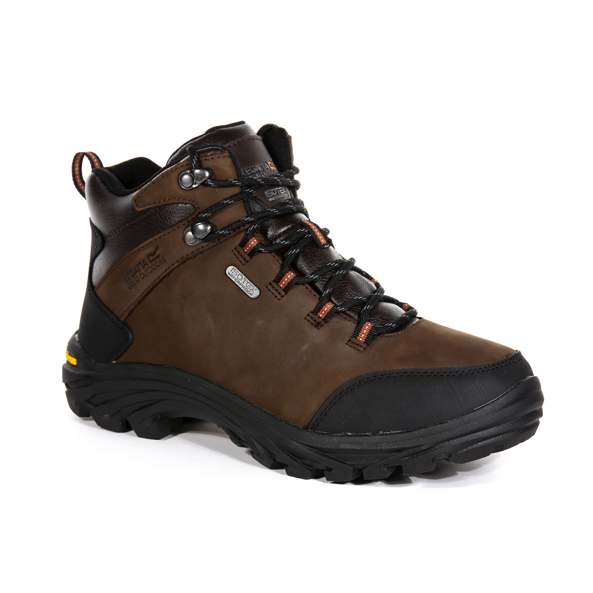 Regatta Męskie Buty Trekkingowe Skórzane Burrell Brązowy
