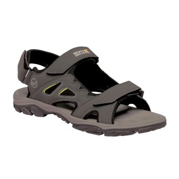 Men’s Holcombe Vent Sandals Briar Grey Lime Punch