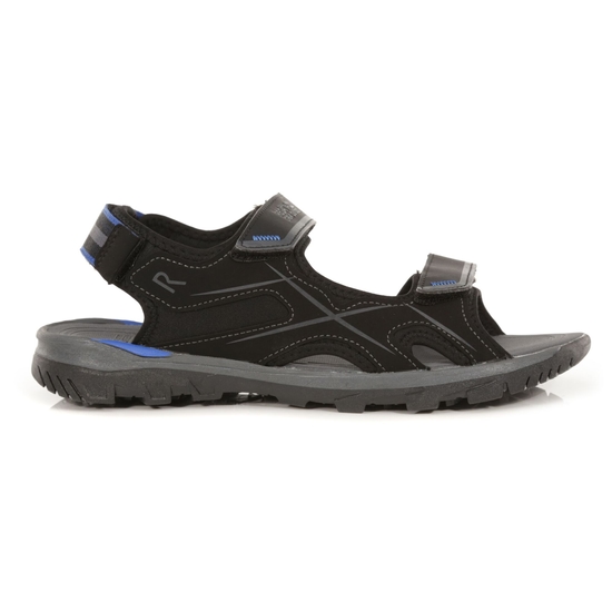 Men's Kota Drift Lightweight Walking Sandals Black Nautical Blue Dark Grey 
