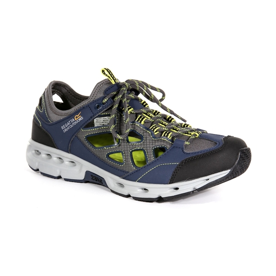 Men's Samaris Crosstrek Lightweight Walking Sandals Navy Lime Punch