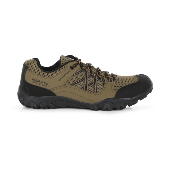 Men's Edgepoint III Waterproof Walking Shoes Gold Sand Flame Orange 