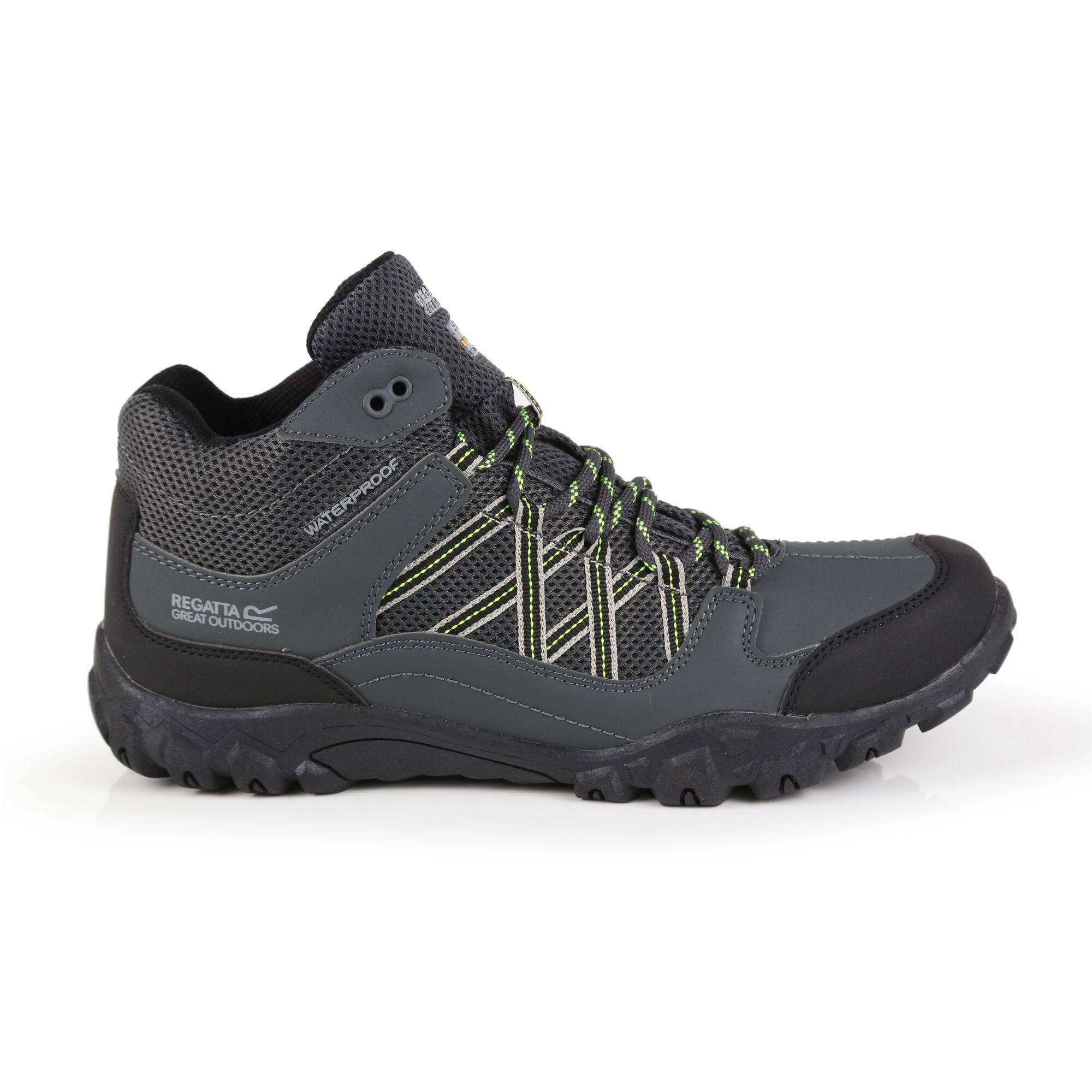 Regatta Men's Lightweight Edgepoint Waterproof Mid Walking Boots Briar Lime Punch, Size: UK 10