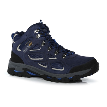 Men's Tebay Waterproof Mid Walking Boots Navy Oxford Blue