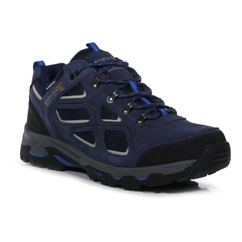Men's Tebay Waterproof Low Walking Shoes Navy Oxford Blue