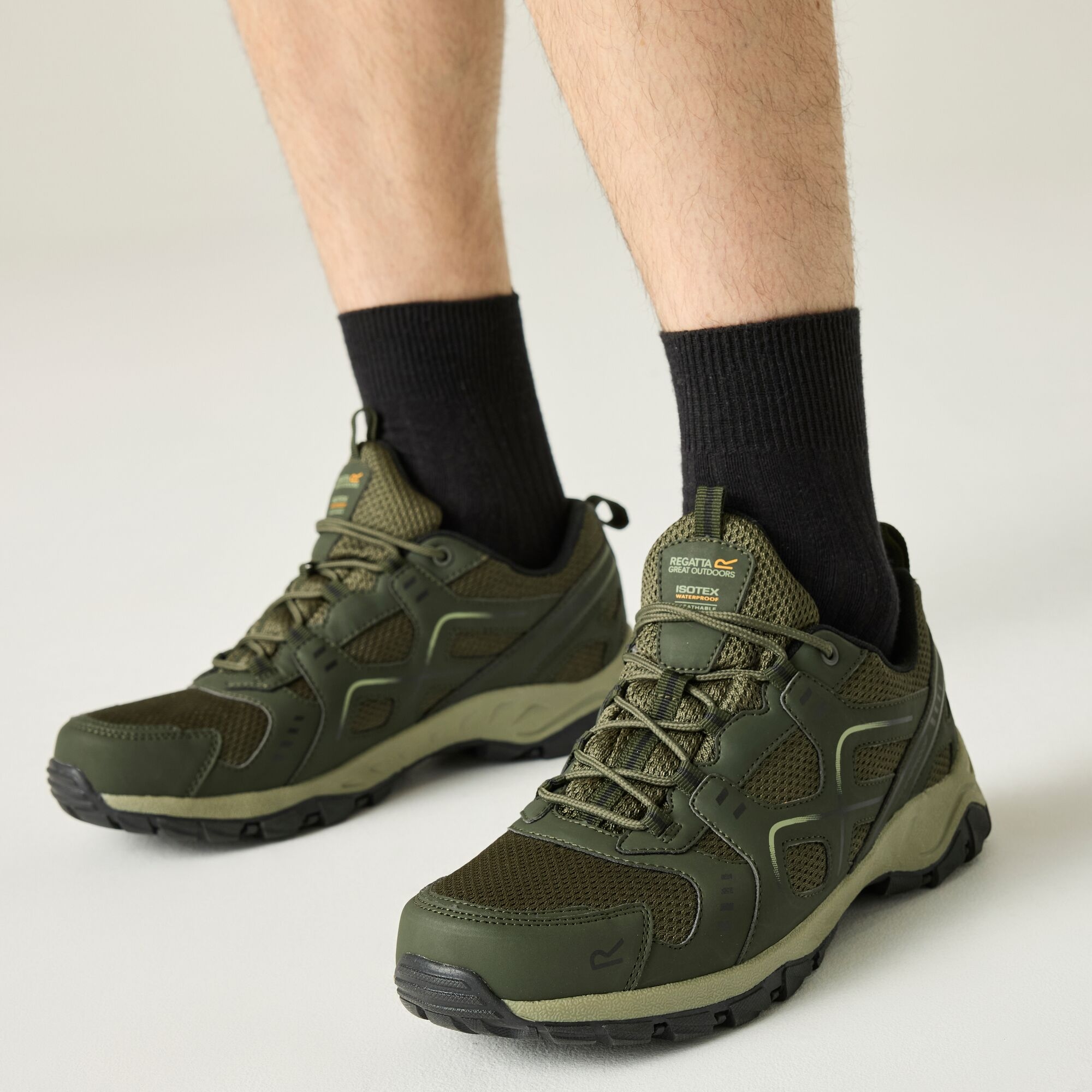 Regatta Men's Vendeavour Waterproof Walking Shoes Green Uk Size 7 - Image 3