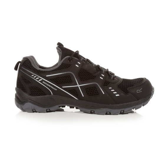 Men's Vendeavour Waterproof Walking Shoe Black Granite 