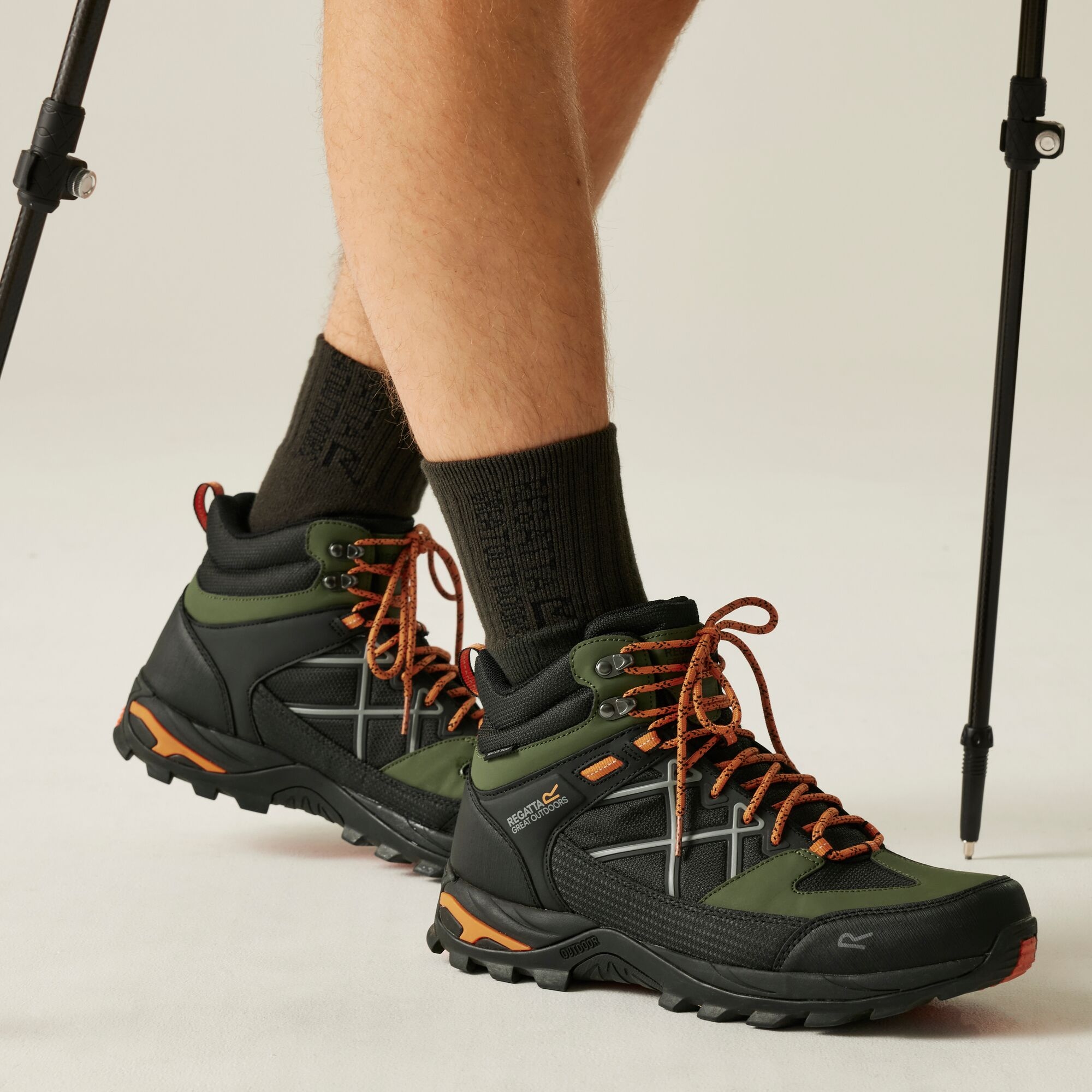 Regatta   Buty męskie trekkingowe z membraną Samaris III Zielony