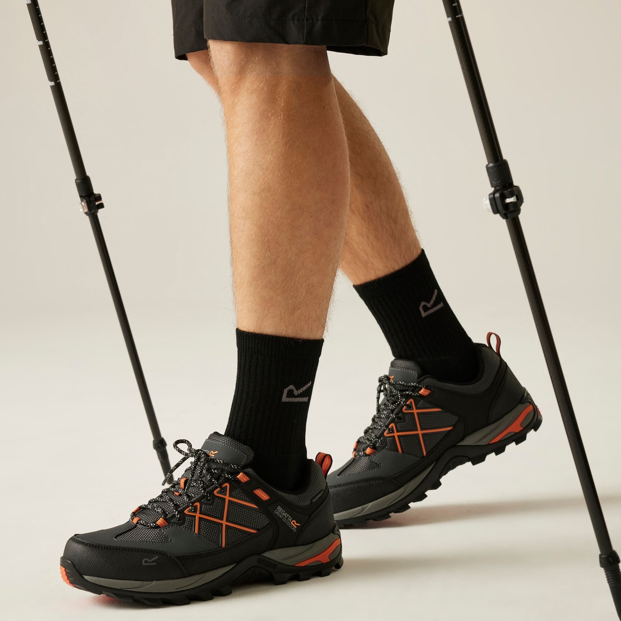 Regatta Buty męskie trekkingowe niskie z membraną Samaris III Szary