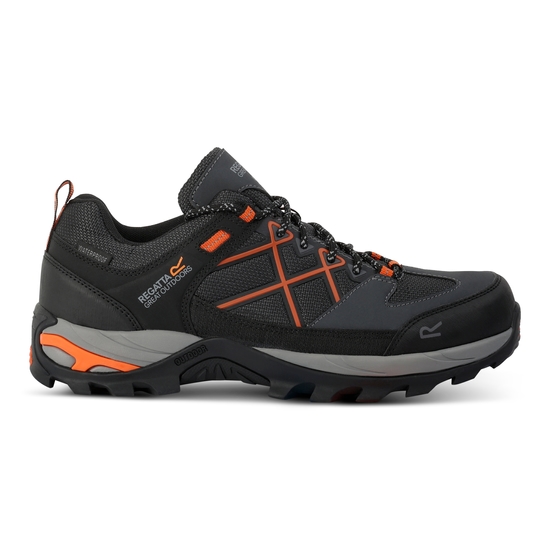 Men's Samaris III Low Walking Shoes Granite Blaze Orange