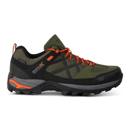 Men's Samaris III Low Walking Shoes Cypress Green Blaze Orange���