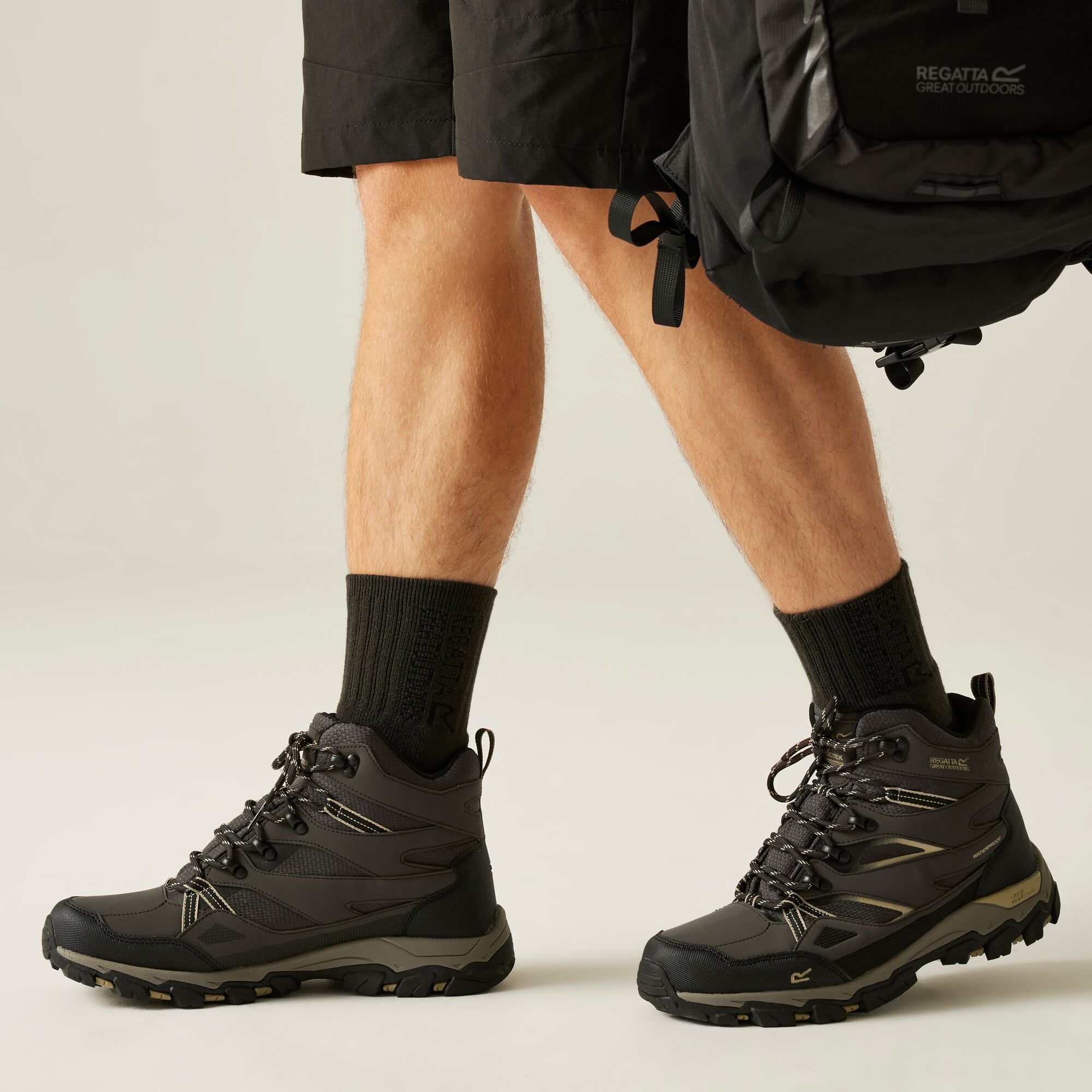 Buty męskie trekkingowe wysokie z membraną Holcombe III Brązowy