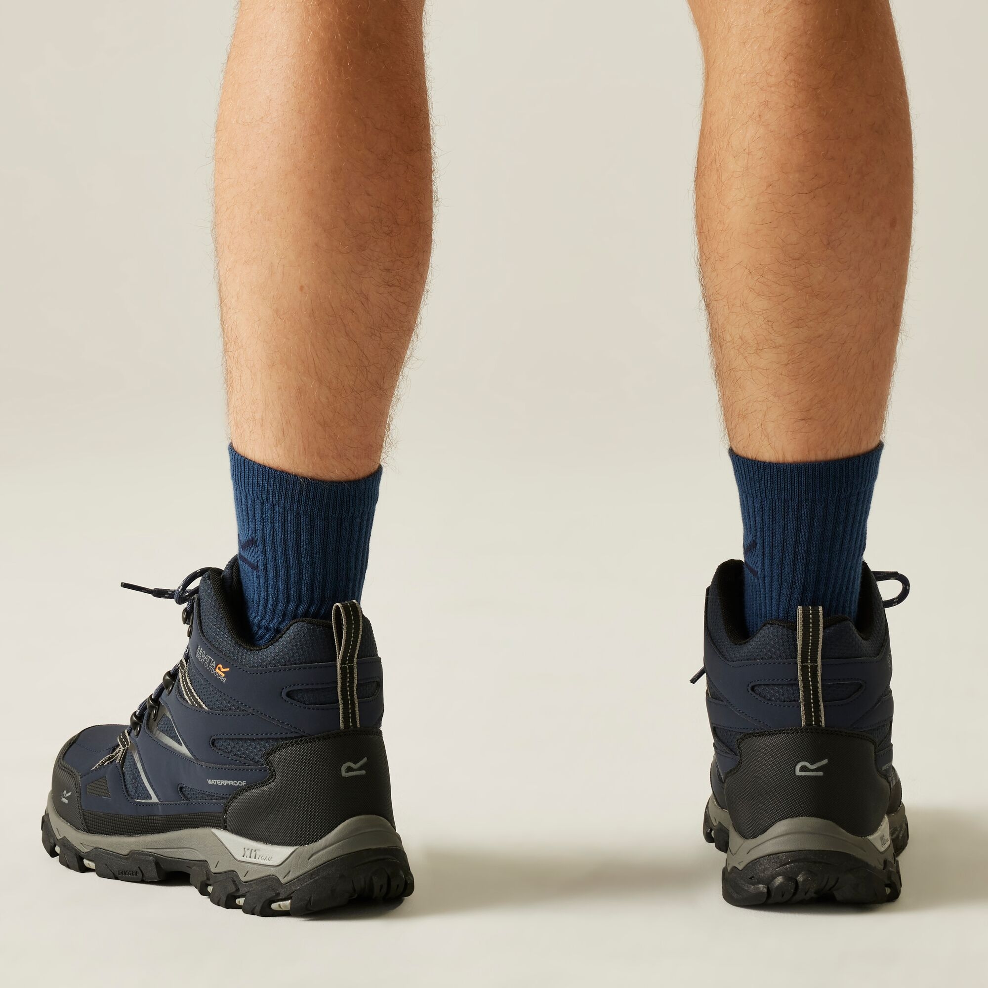 Regatta Buty męskie trekkingowe wysokie z membraną Holcombe III Niebieski