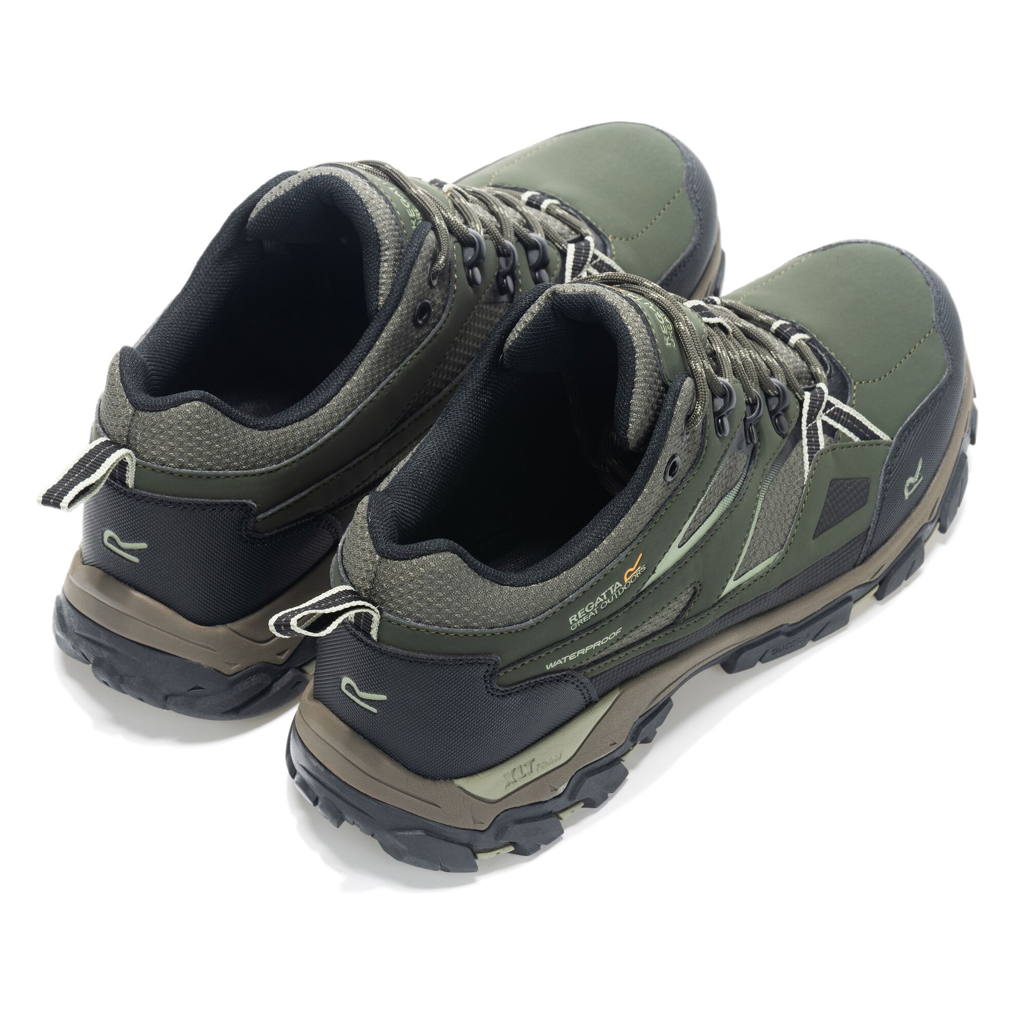 Regatta Buty męskie trekkingowe niskie z membraną Holcombe Low III Zielony