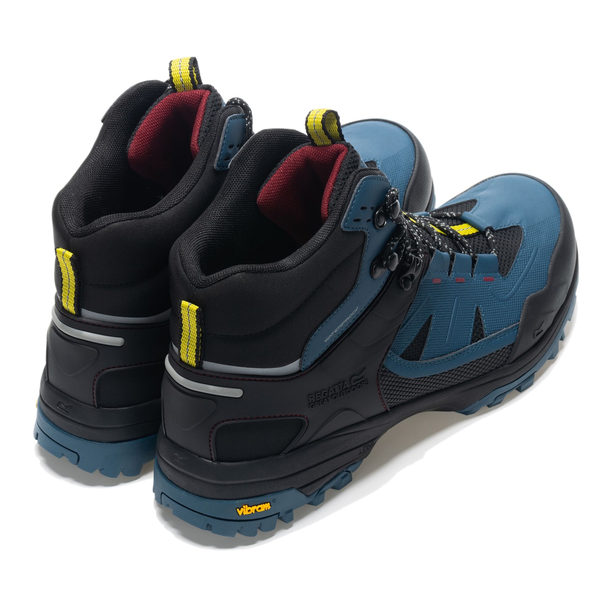 Regatta Buty męskie trekkingowe wysokie z membraną Regen Vibram Niebieski