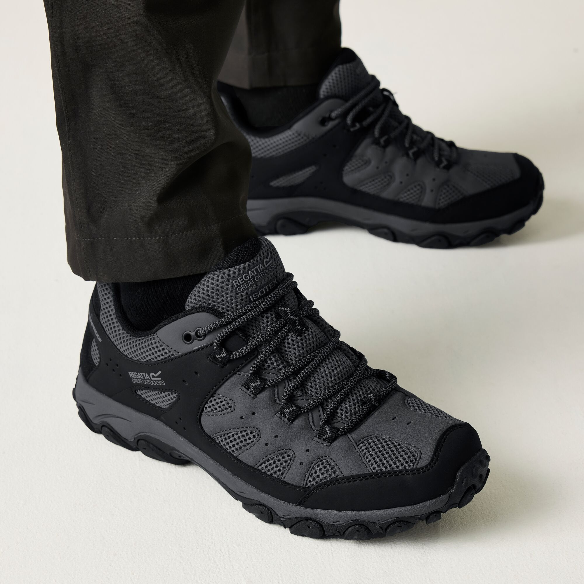 Regatta Buty męskie trekkingowe niskie z membraną Edgepoint IV Szary