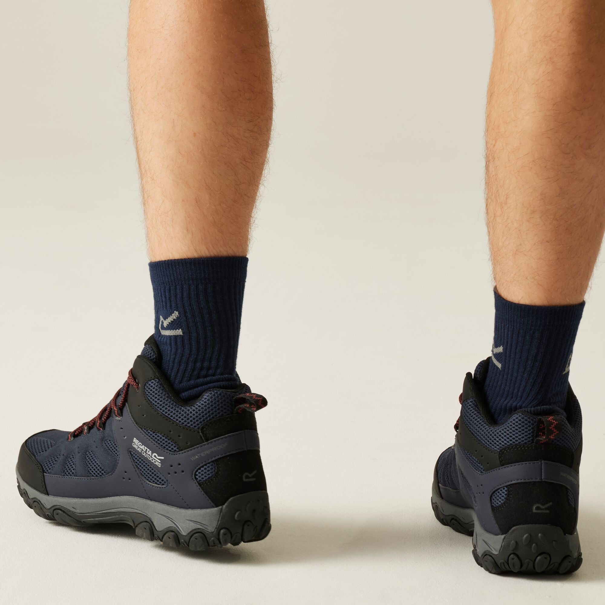 Regatta   Buty męskie trekkingowe wysokie z membraną Edgepoint IV Niebieski