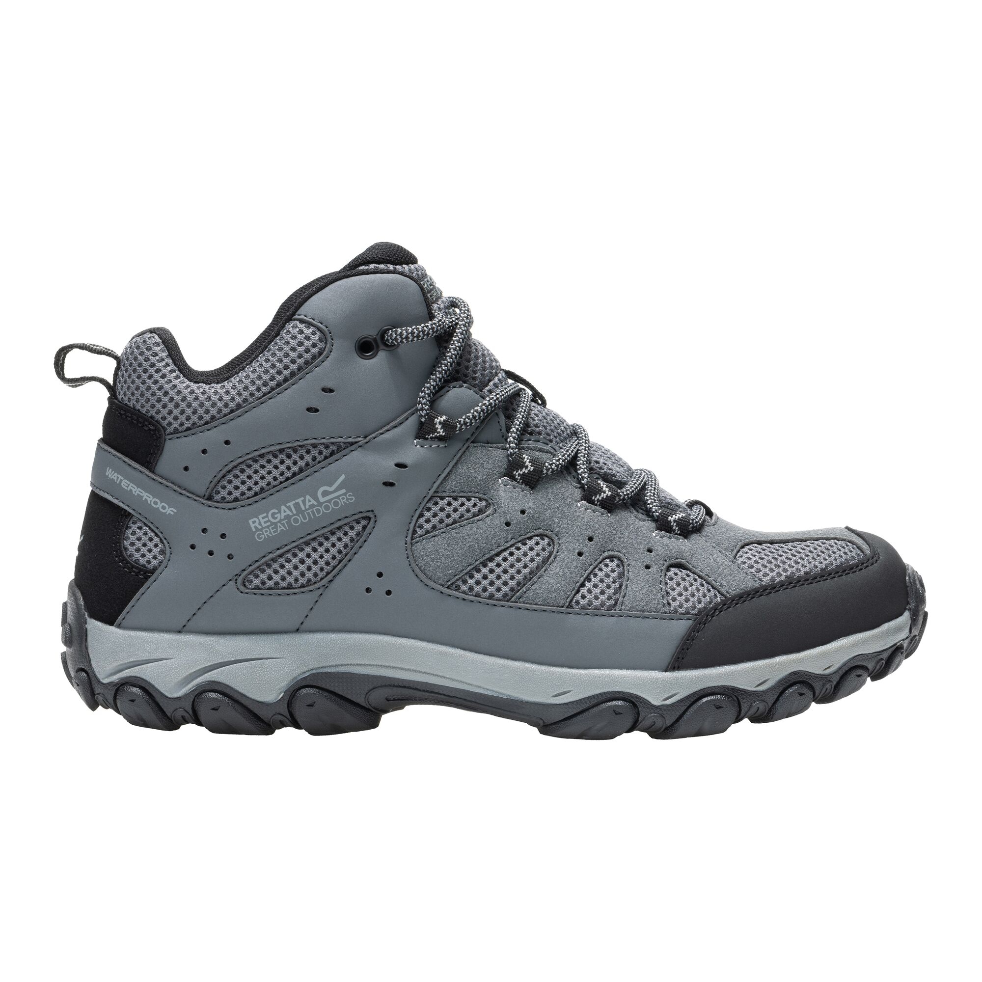 Regatta Buty męskie trekkingowe wysokie z membraną Edgepoint IV Szary