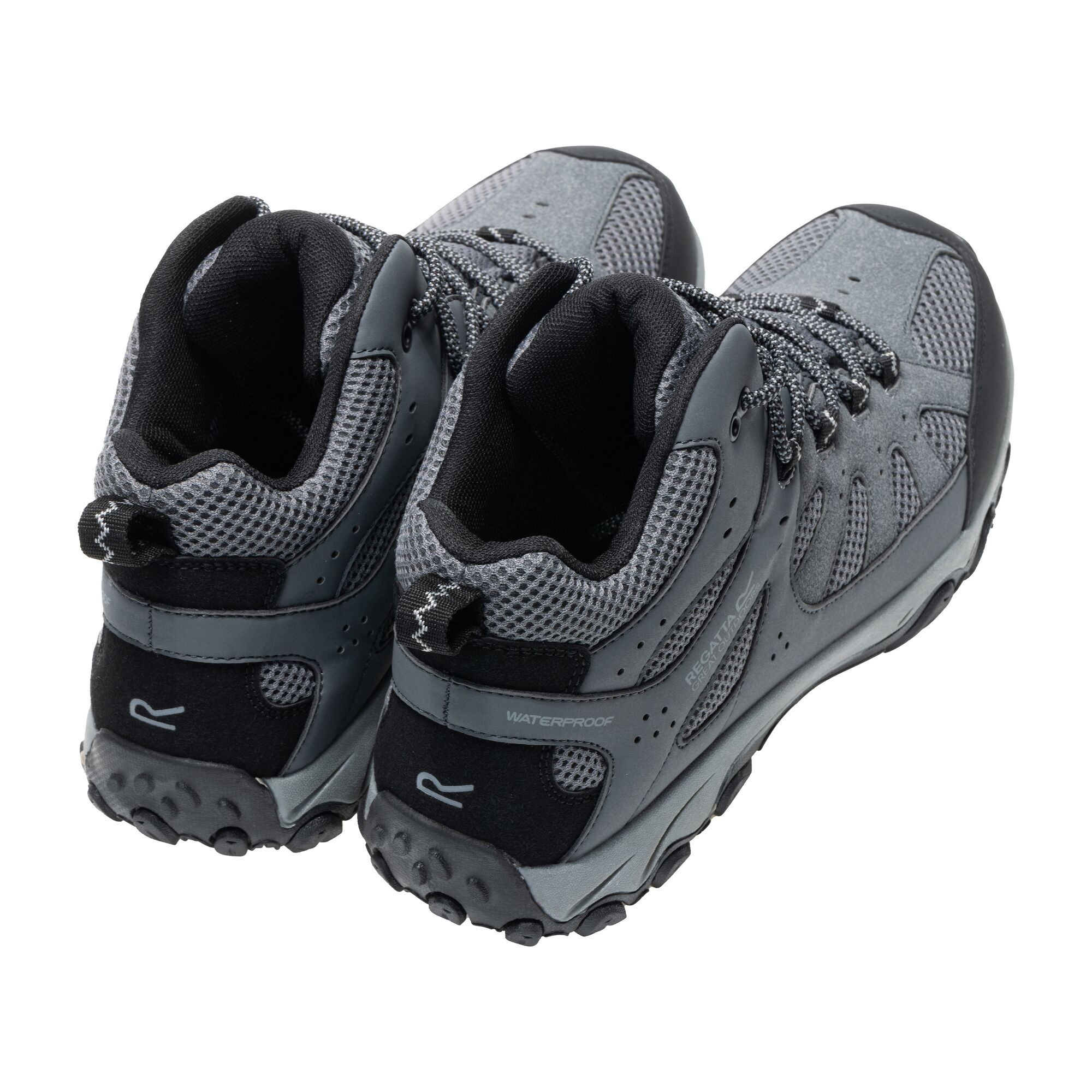 Regatta   Buty męskie trekkingowe wysokie z membraną Edgepoint IV Szary