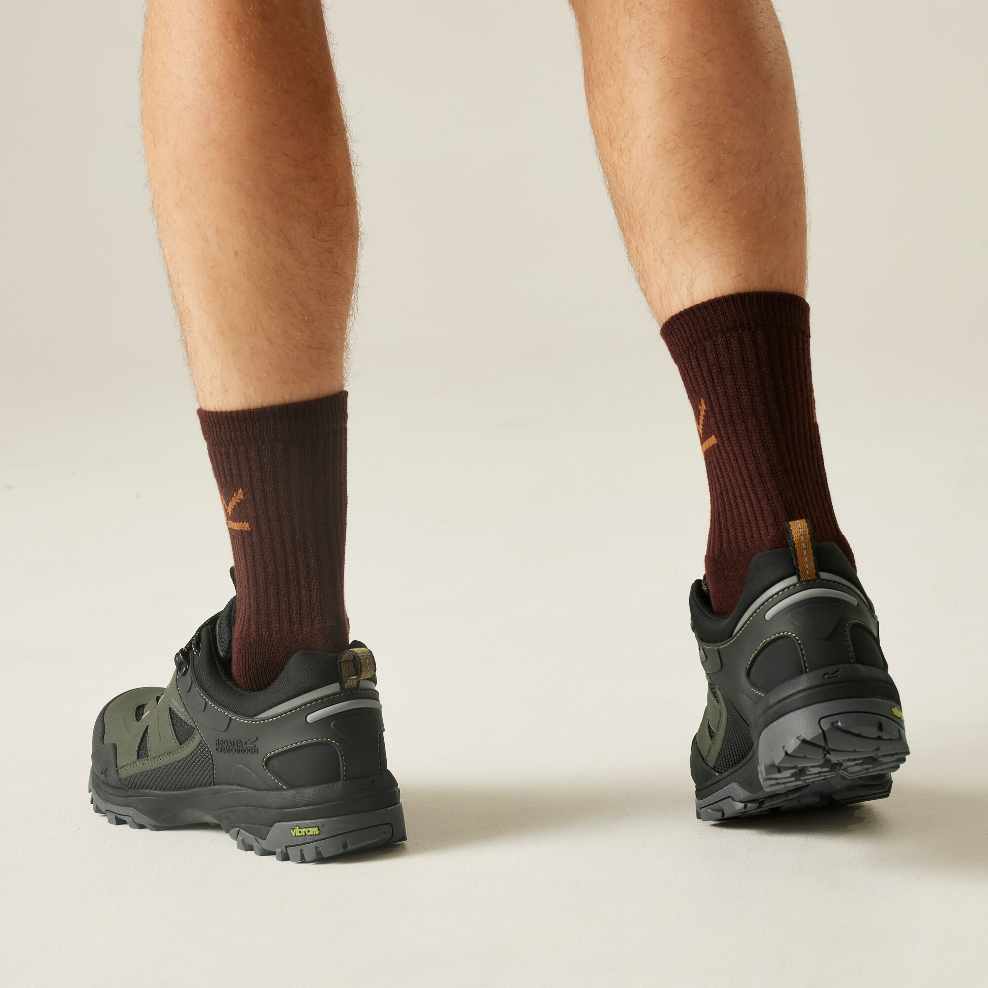 Regatta Buty męskie trekkingowe niskie z membraną Regen Vibram Zielony