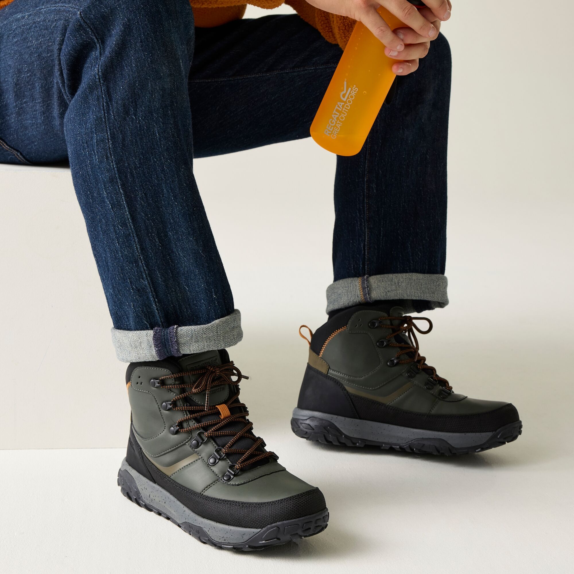 Regatta Botki męskie Renford Zielony