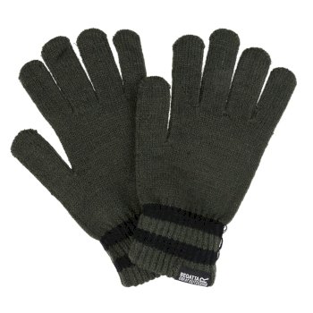 Men's Davion II Knitted Gloves Khaki Black