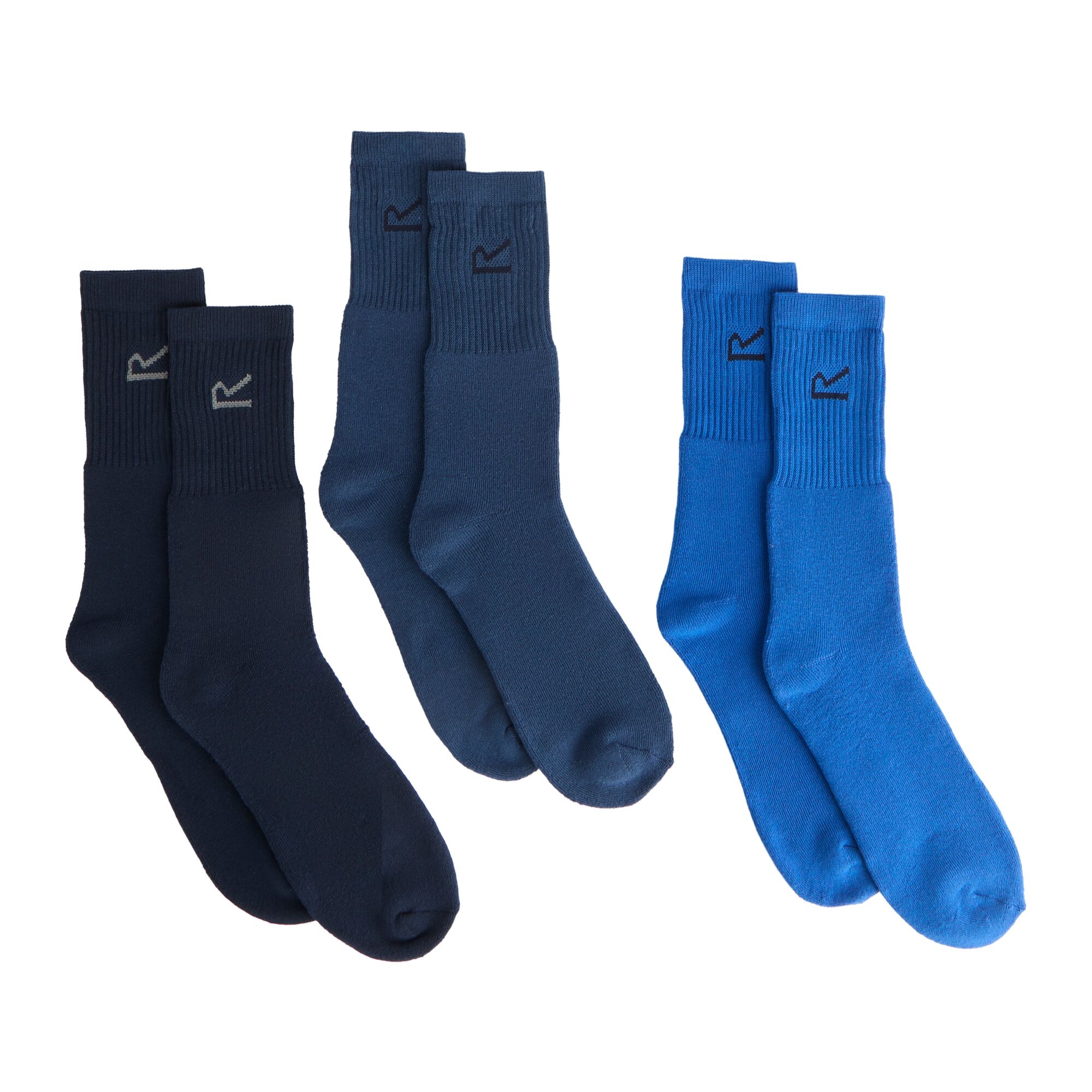 Regatta Men's 3 Pack Sock In A Box Blue
