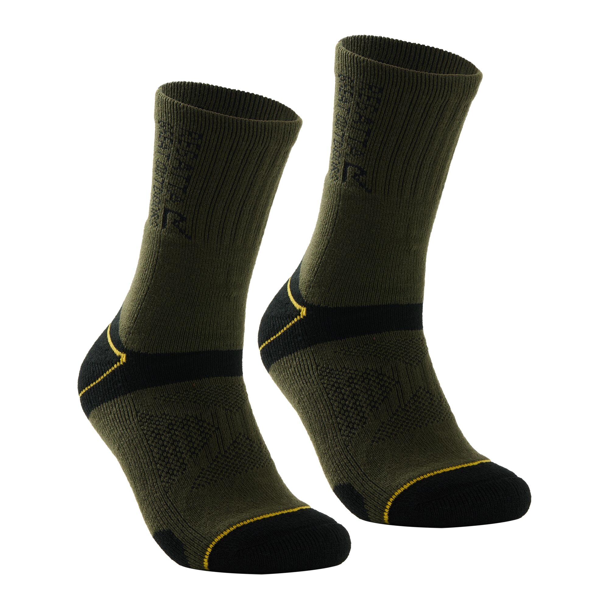 Regatta Men's 2 Pack Blister Protection Ii Sock - Green UK Size 6-8