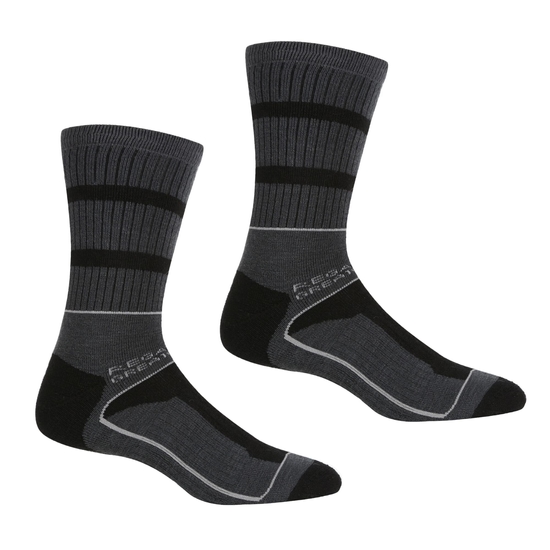 Men's Samaris 3 Season Socks Black Dark Steel